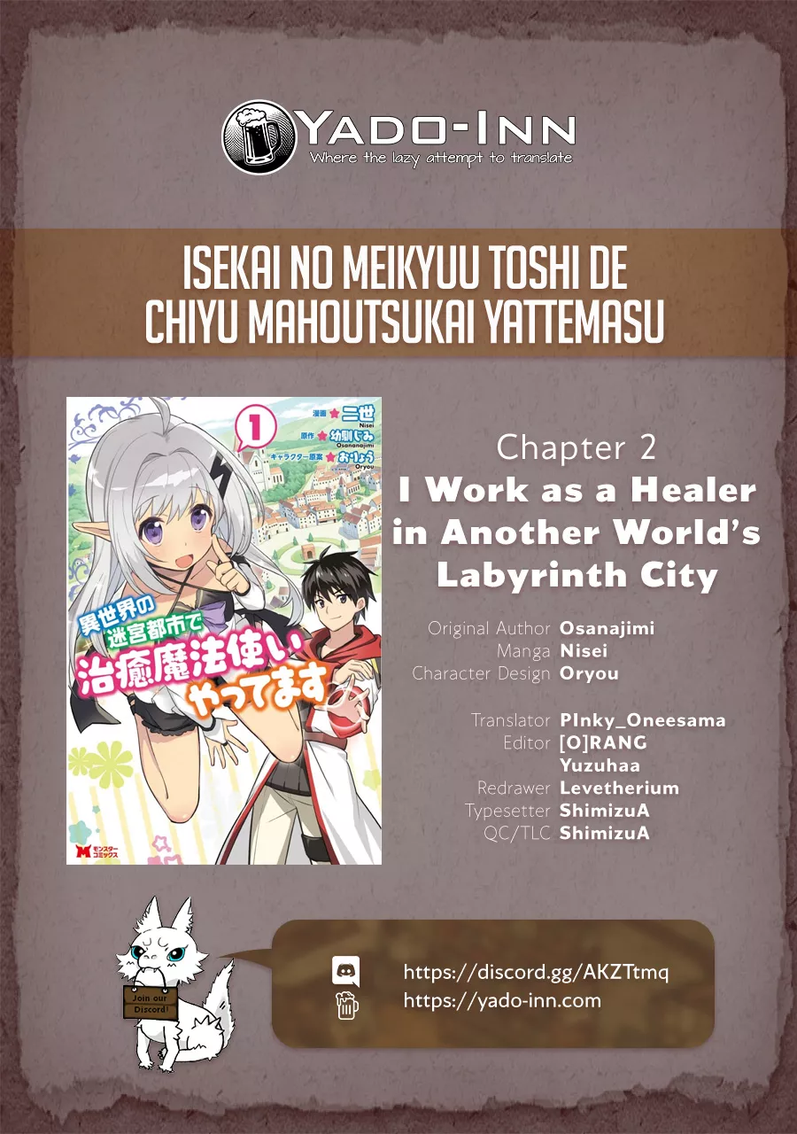 Read Isekai no Meikyuu Toshi de Chiyu Mahoutsukai Yattemasu Chapter 2 Online