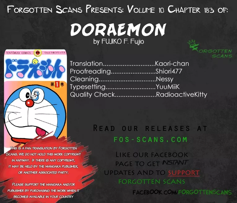 Read Doraemon Chapter 183 Online