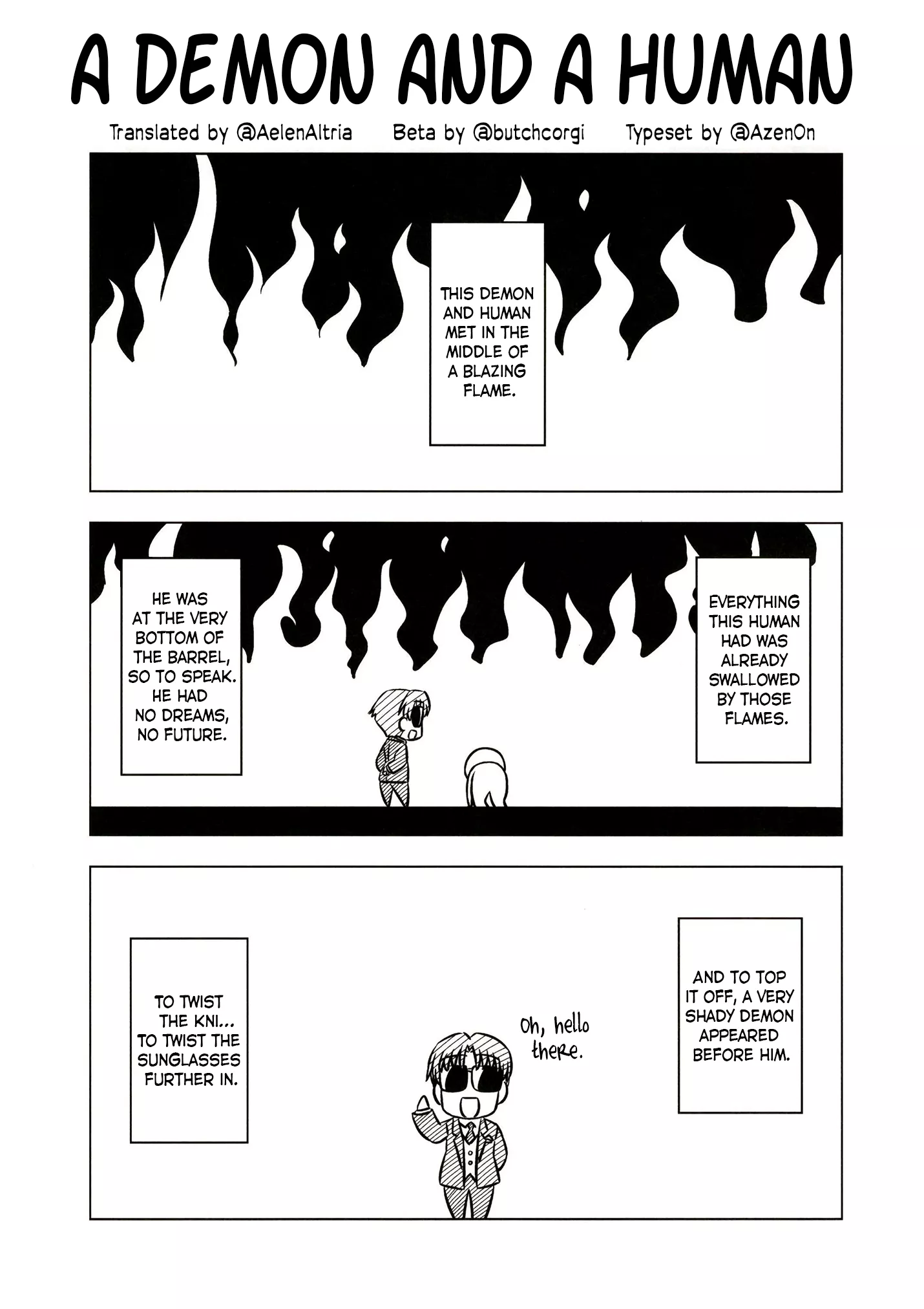 Read Gudaguda Ace RE Chapter 0.2 - A Demon and a Human (Koha-Ace Special 2019 Summer edition) Online