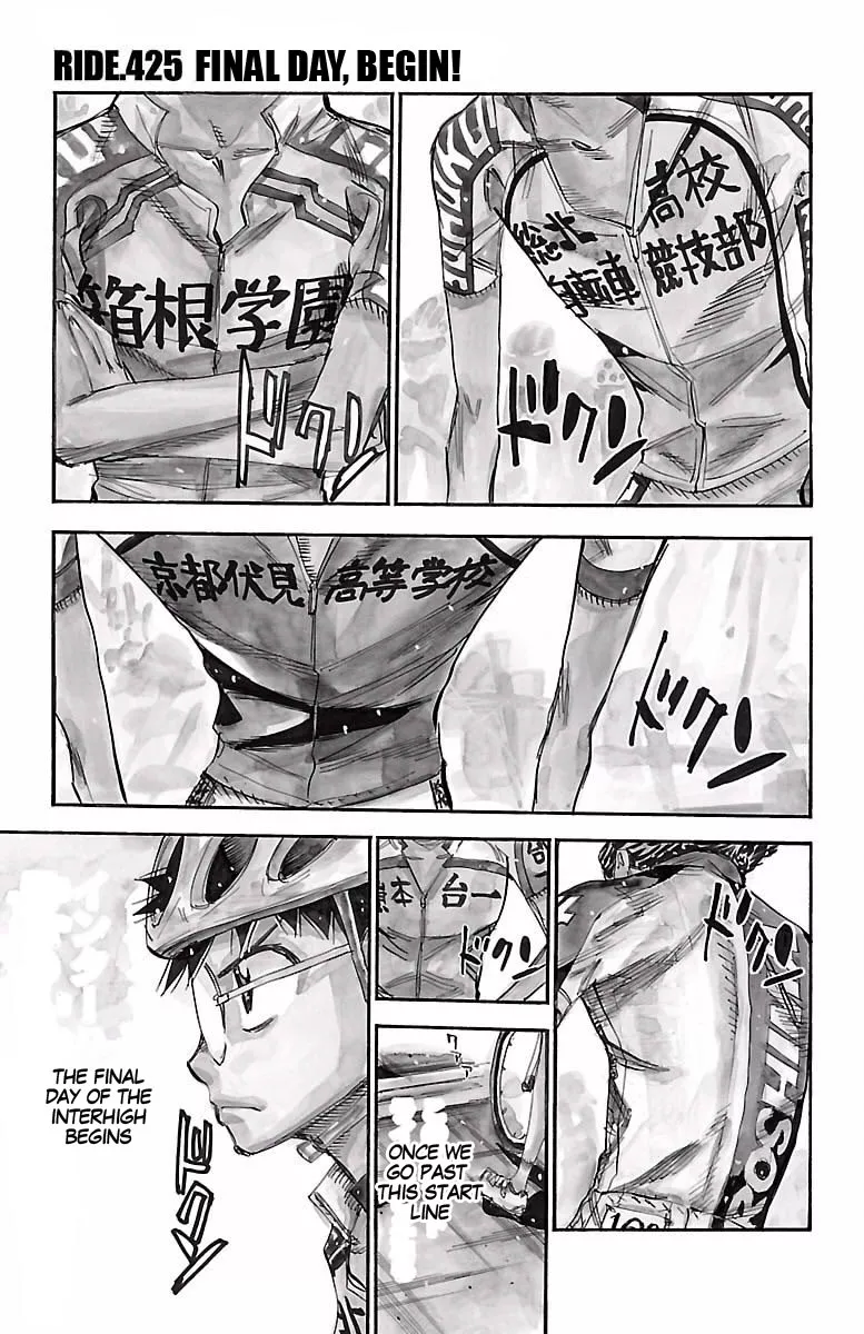 Read Yowamushi Pedal Chapter 425 - Final day, begin! Online