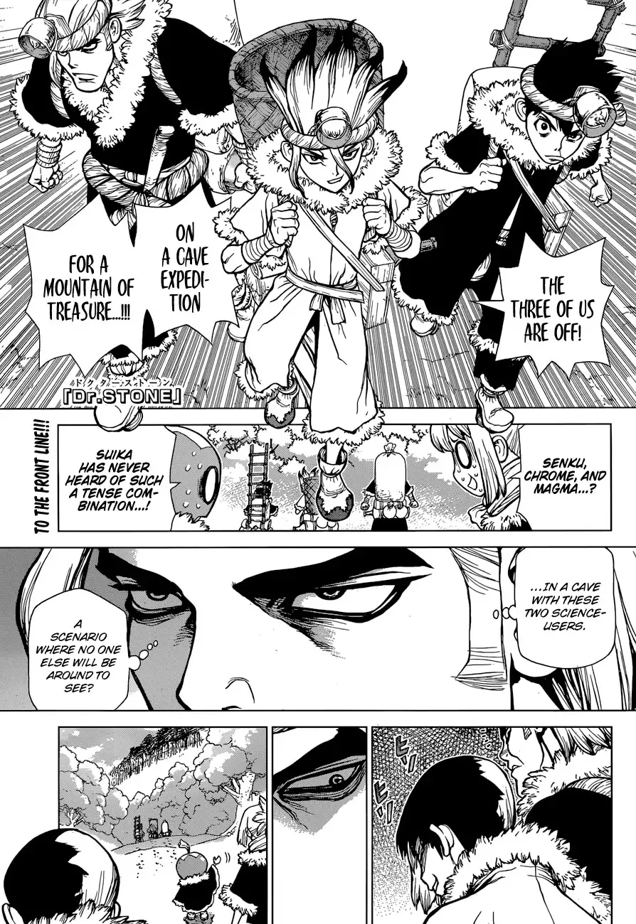 Read Dr. Stone Chapter 55 - TREASURE DUNGEON, PUSH START!! Online