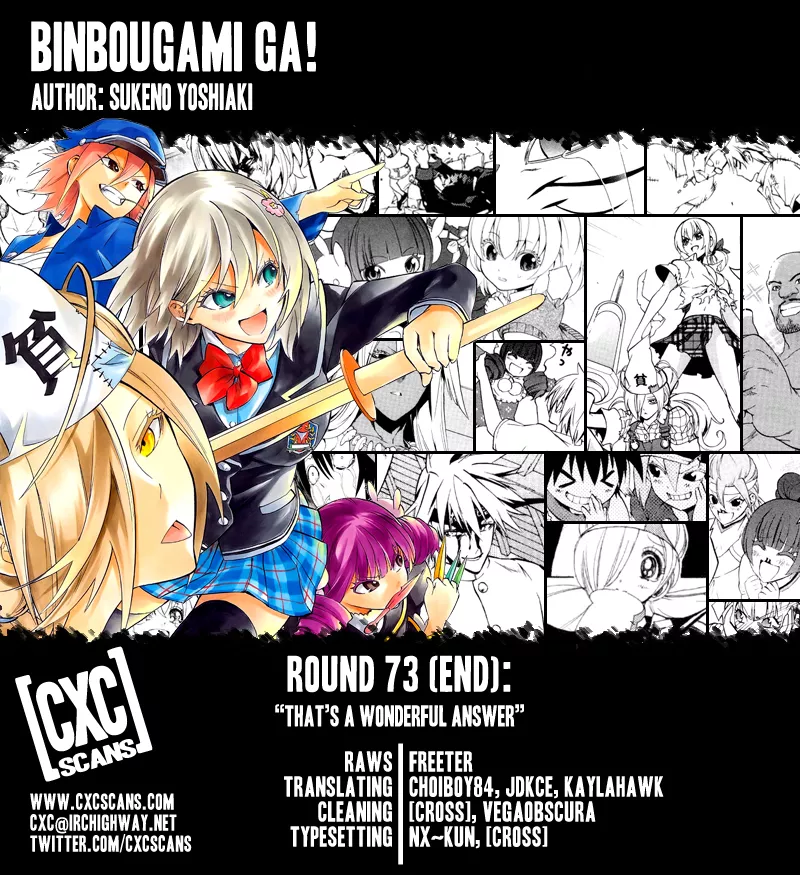 Read Binbougami ga! Chapter 73 - That's a Wonderful Answer [End] Online