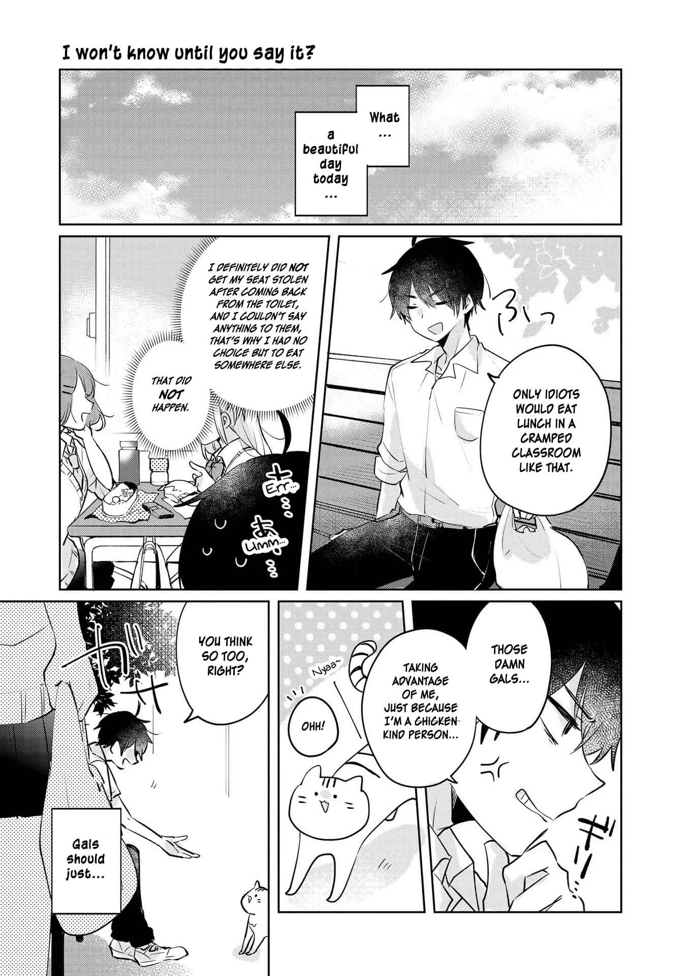 Read Hyottoshite Gal wa Orera ni Yasashii node wa? Anthology Comic Chapter 18 - I won't know until you say it? Online