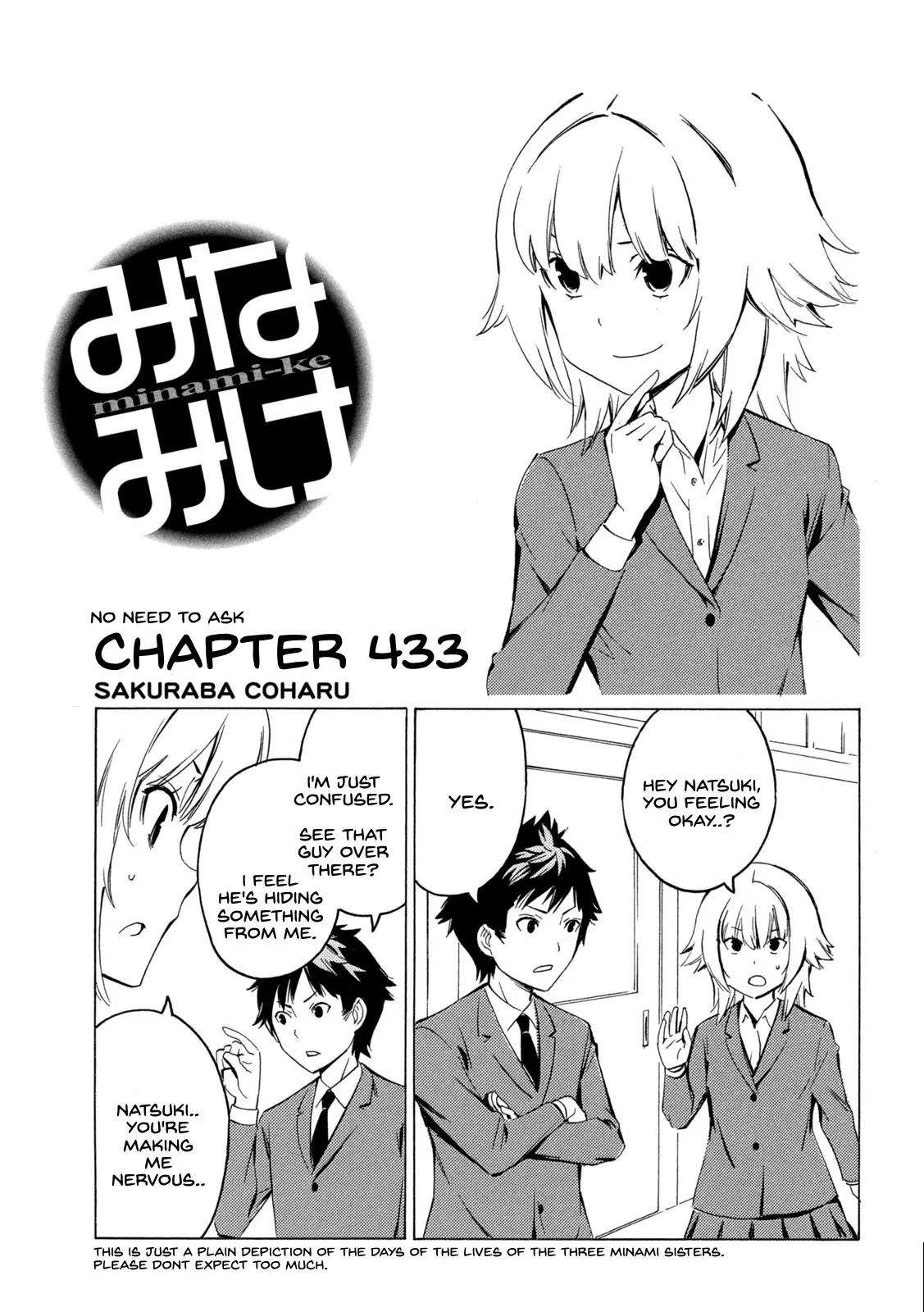 Read Minami-ke Chapter 433 - No Need to Ask Online