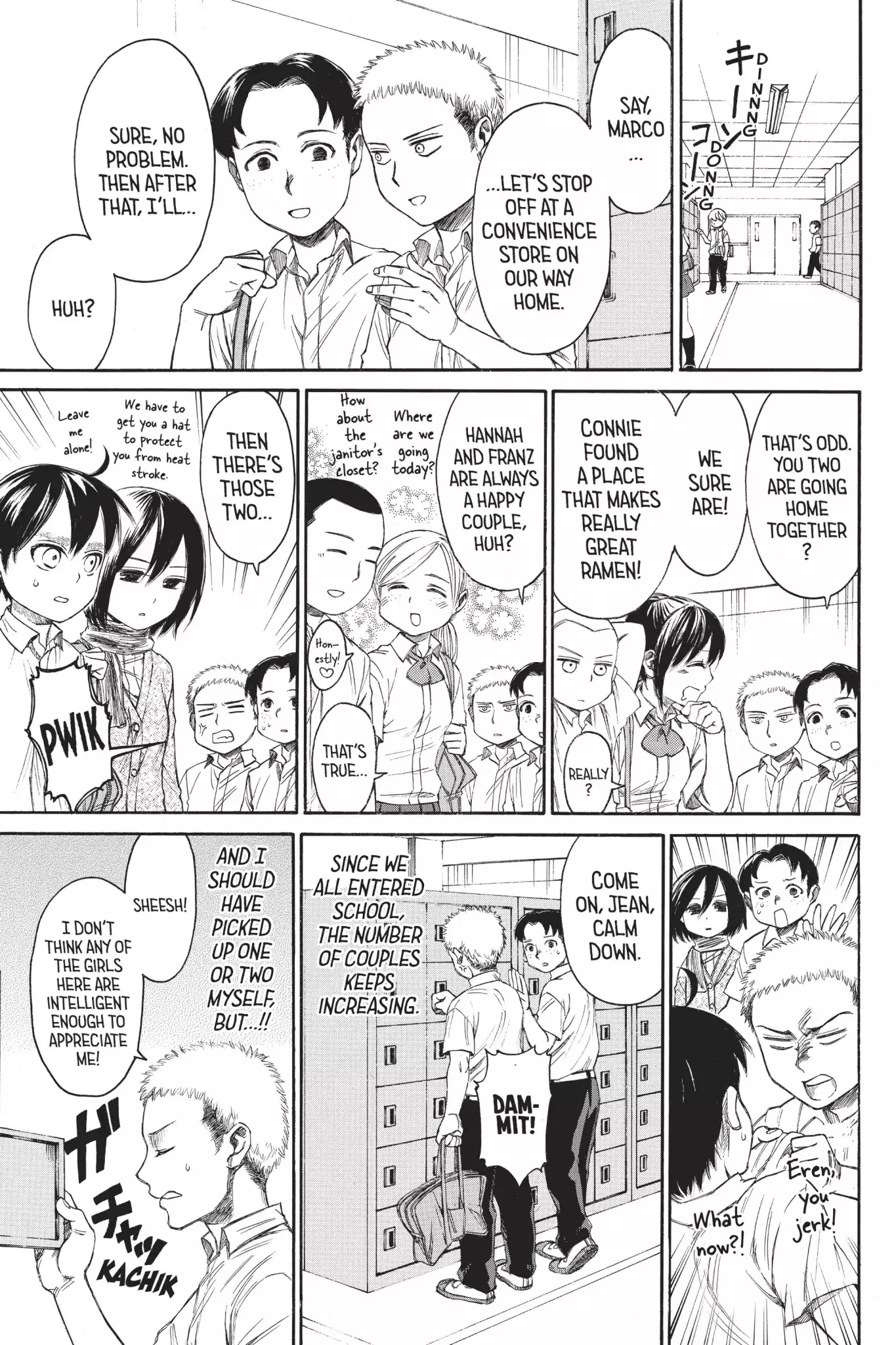 Read Attack on Titan: Junior High Chapter 12 - Vol.1 12th Period: Too Big A Love Online