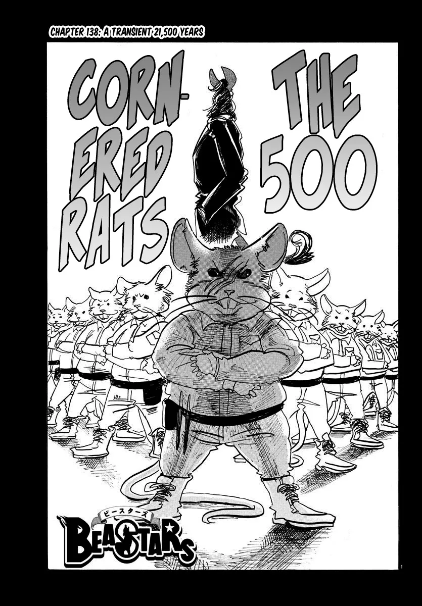 Read Beastars Chapter 138 - A Transient 21,500 Years Online