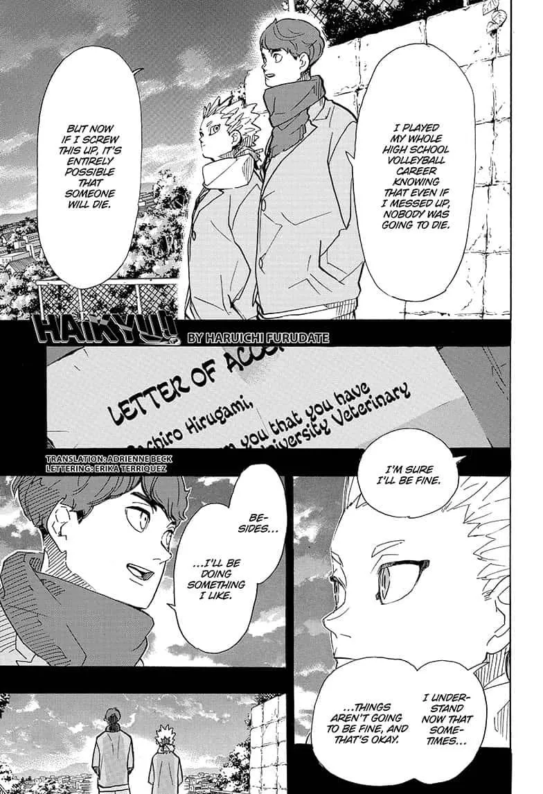 Read Haikyu!! Chapter 393 Online