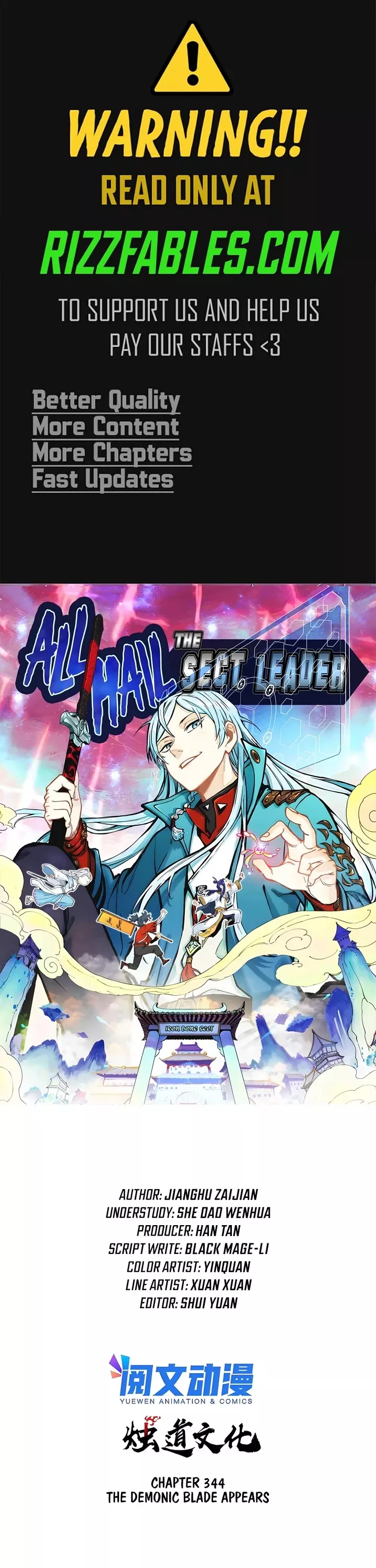 Read All Hail the Sect Leader Chapter 344 Online