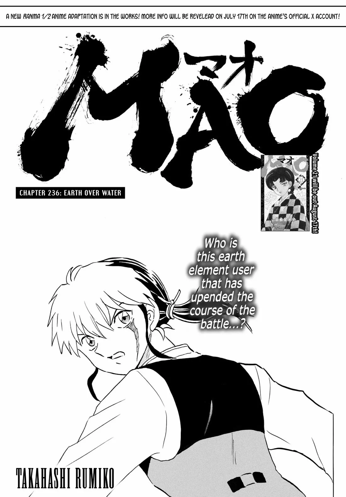 Read Mao Chapter 236 - Earth over Water Online