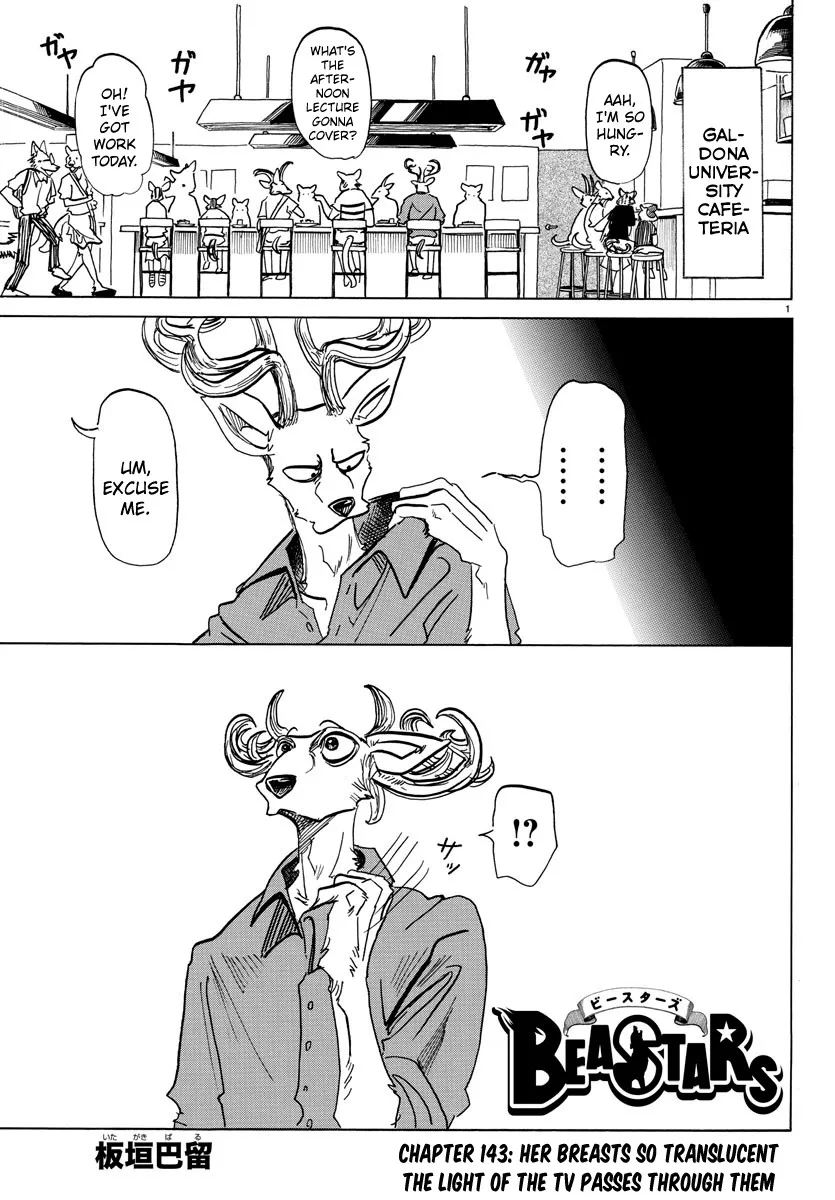 Read Beastars Chapter 143 - Her Breasts So Translucent the Light of the TV Passes Through Them Online