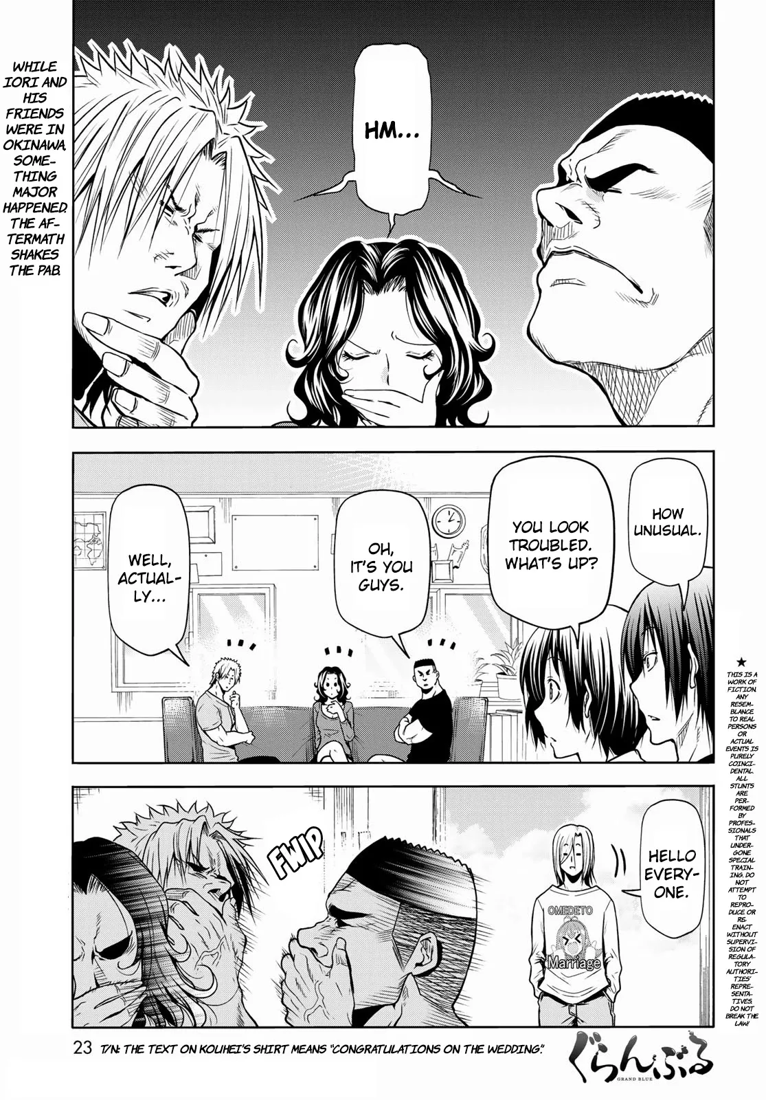 Read Grand Blue Chapter 72 - Sadness, another round Online