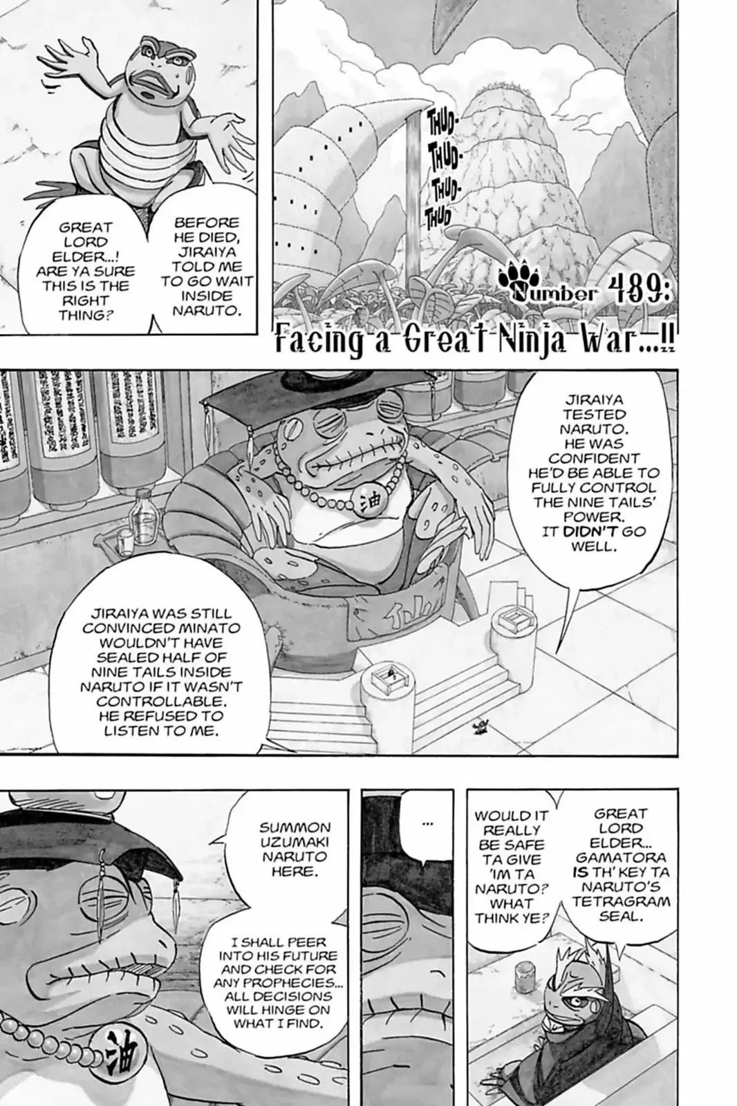 Read Naruto Chapter 489 - Facing A Great Ninja War...!! Online