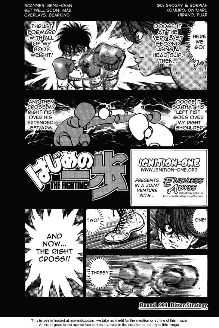 Read Hajime no Ippo Chapter 904 - Bitter Strategy Online