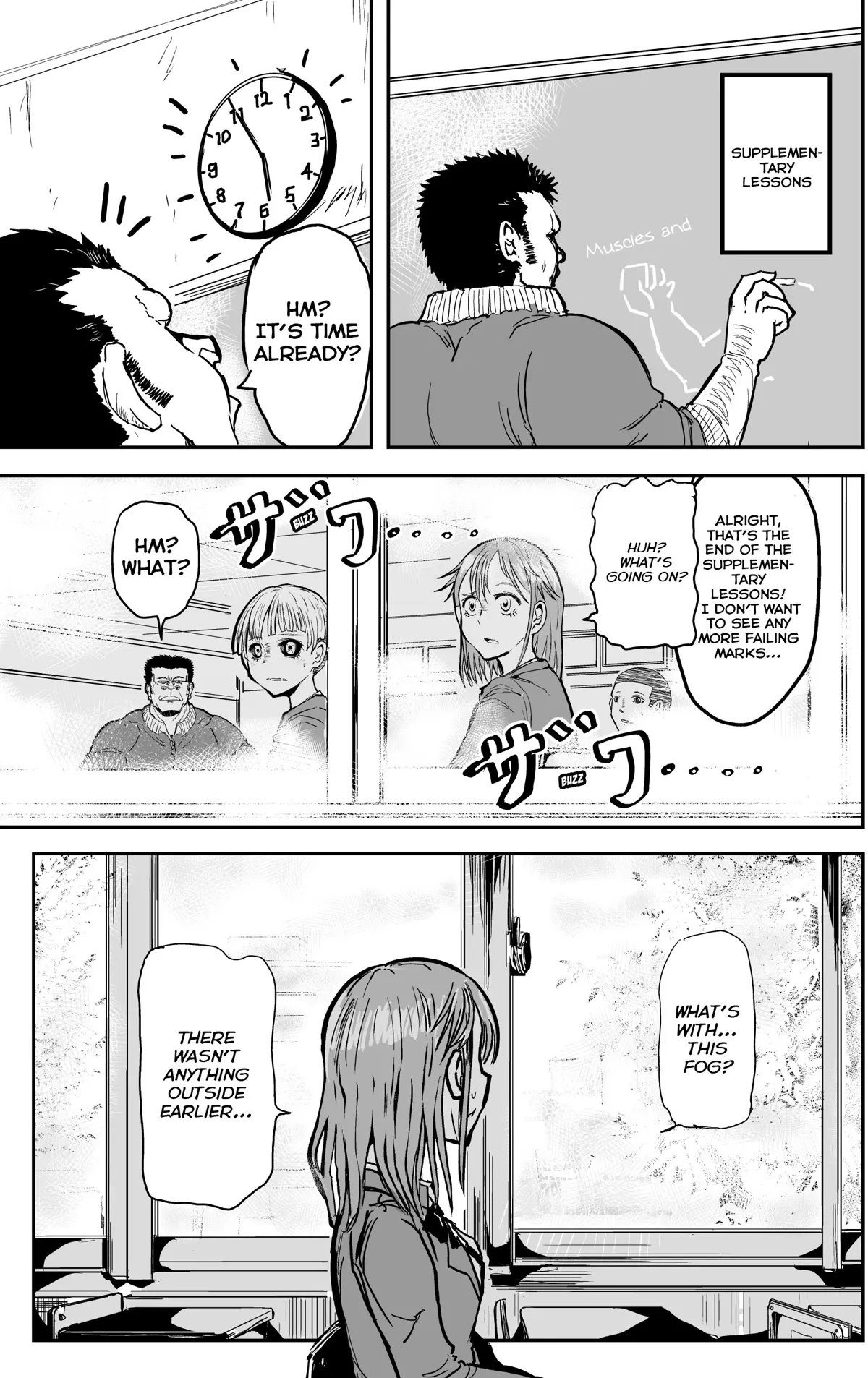 Read A Manga About the Kind of PE Teacher Who Dies at the Start of a School Horror Movie Chapter 11.5 Online