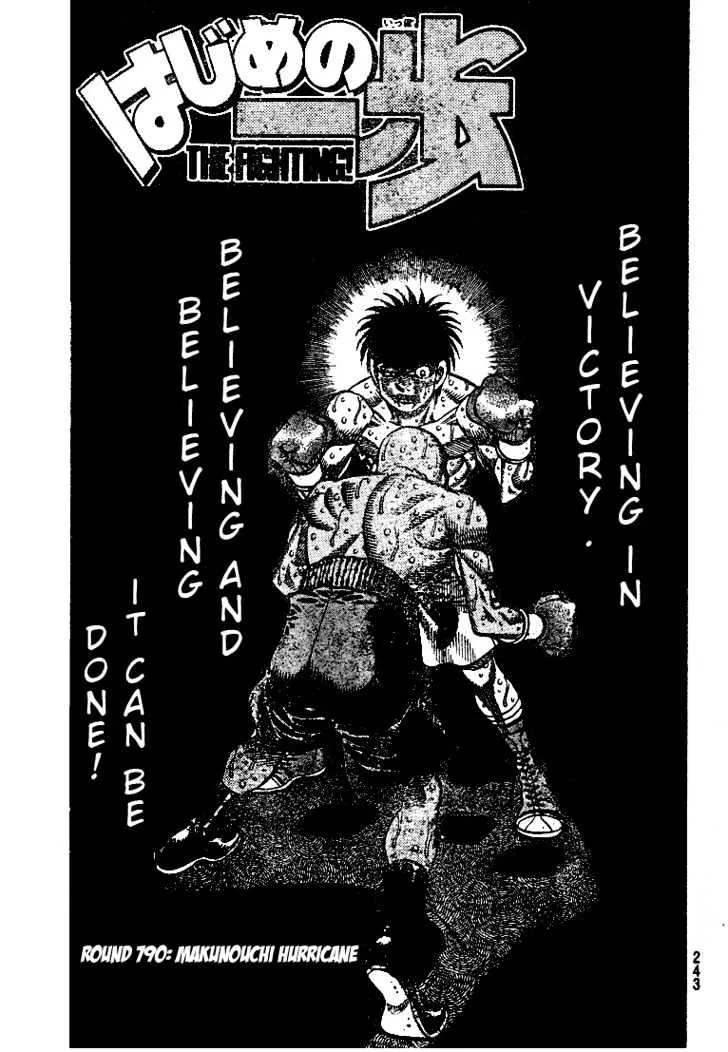 Read Hajime no Ippo Chapter 790 - Makunouchi Hurricane Online