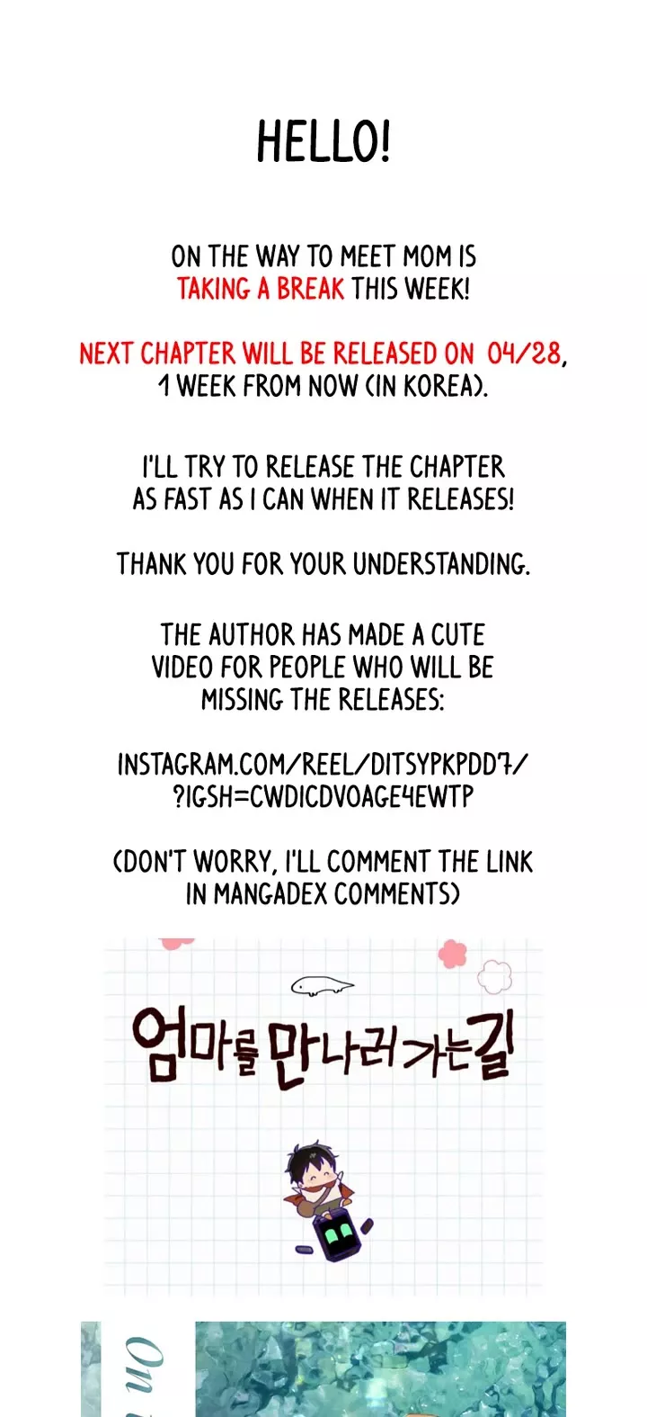 Read On the Way to Meet Mom Chapter 25.5 Online