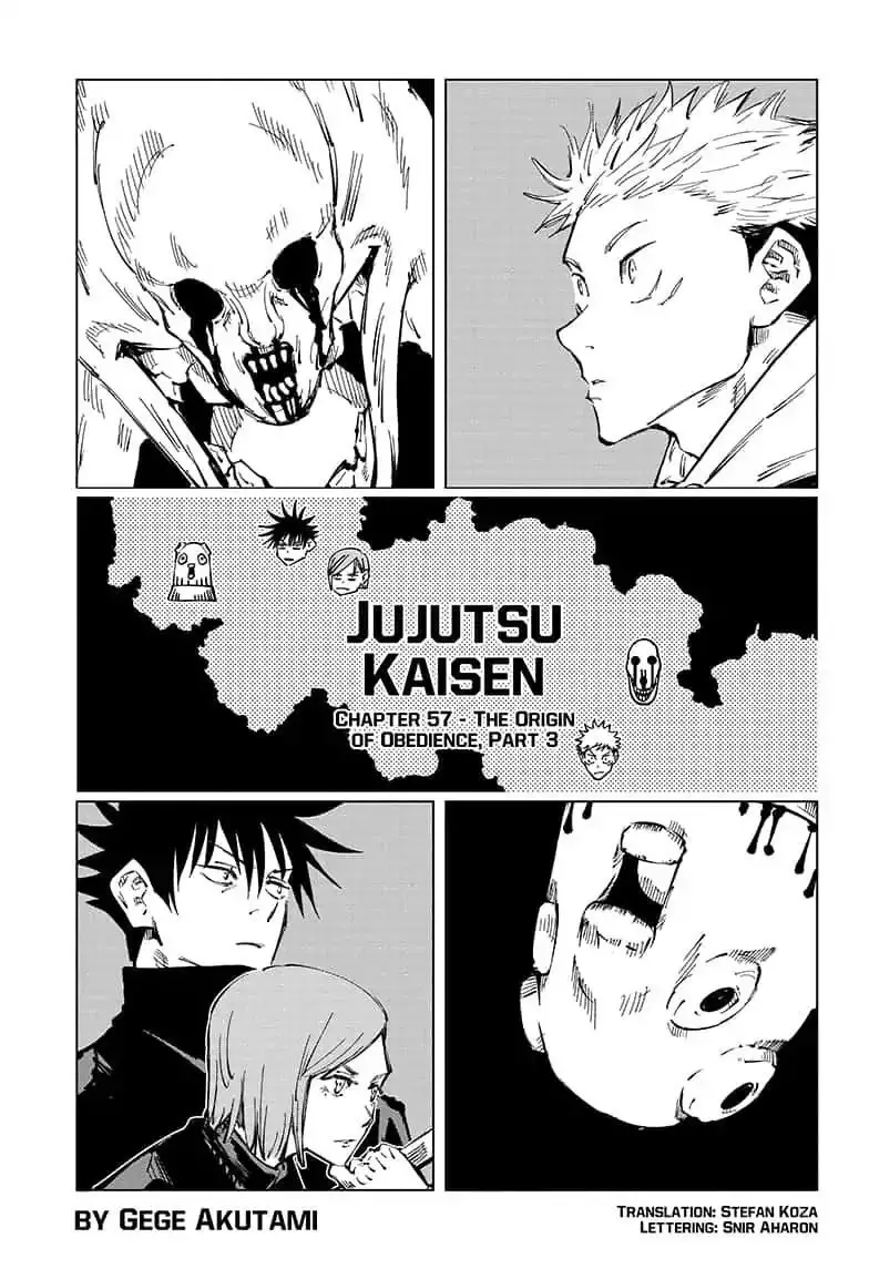 Read Jujutsu Kaisen Chapter 57 - The Origin Of Obedience, Part 3 Online