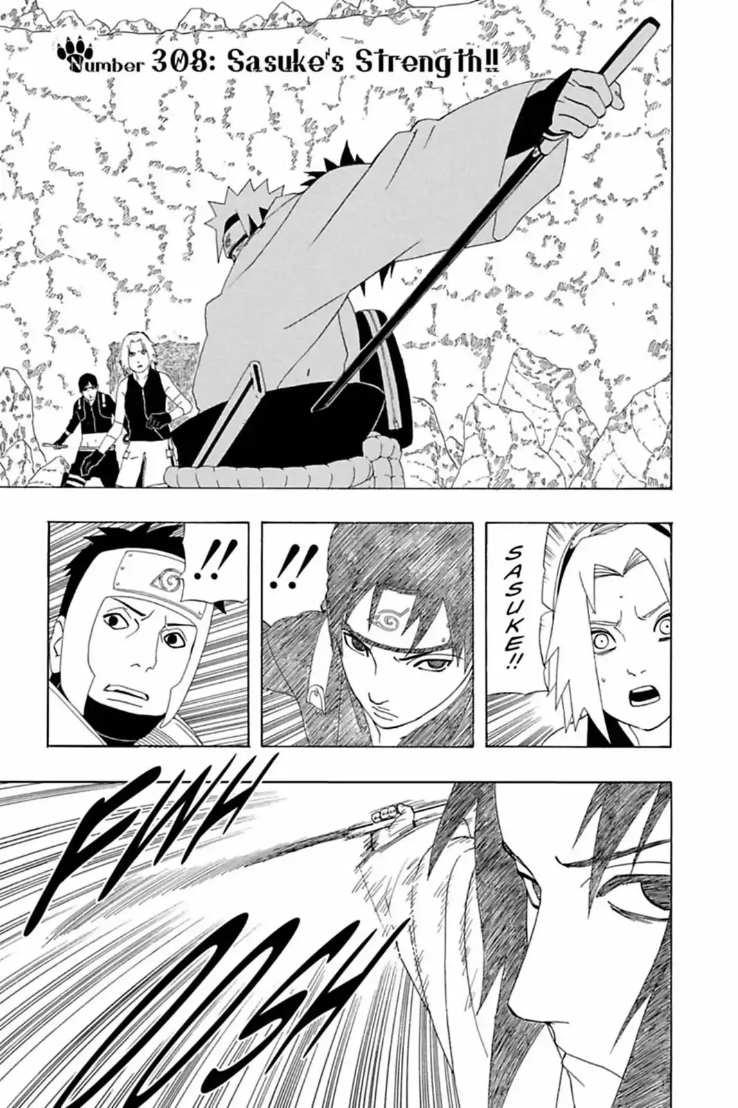 Read Naruto Chapter 308 - Sasuke's Strength!! Online