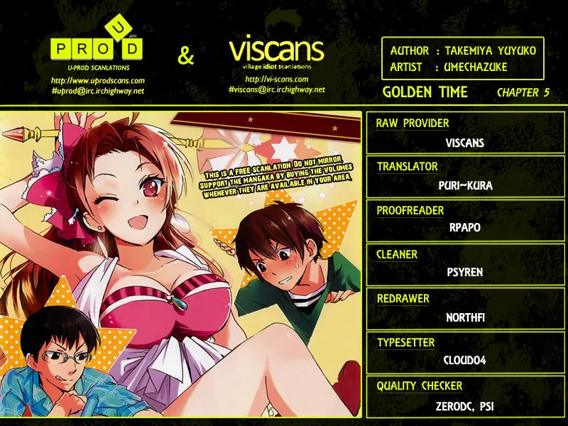 Read Golden Time (Umechazuke) Chapter 5 - Forest of Knockout Night Online