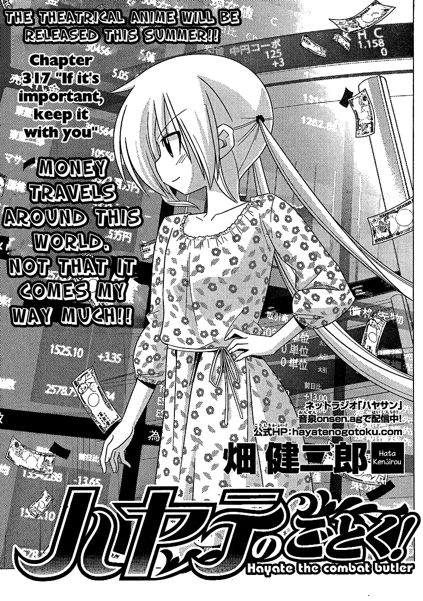 Read Hayate no Gotoku! Chapter 317 - If It is Important, Keep it with You Online