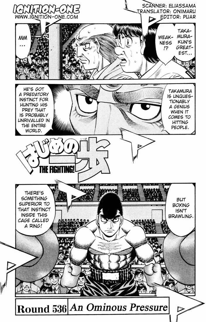 Read Hajime no Ippo Chapter 536 - An Ominous Pressure Online