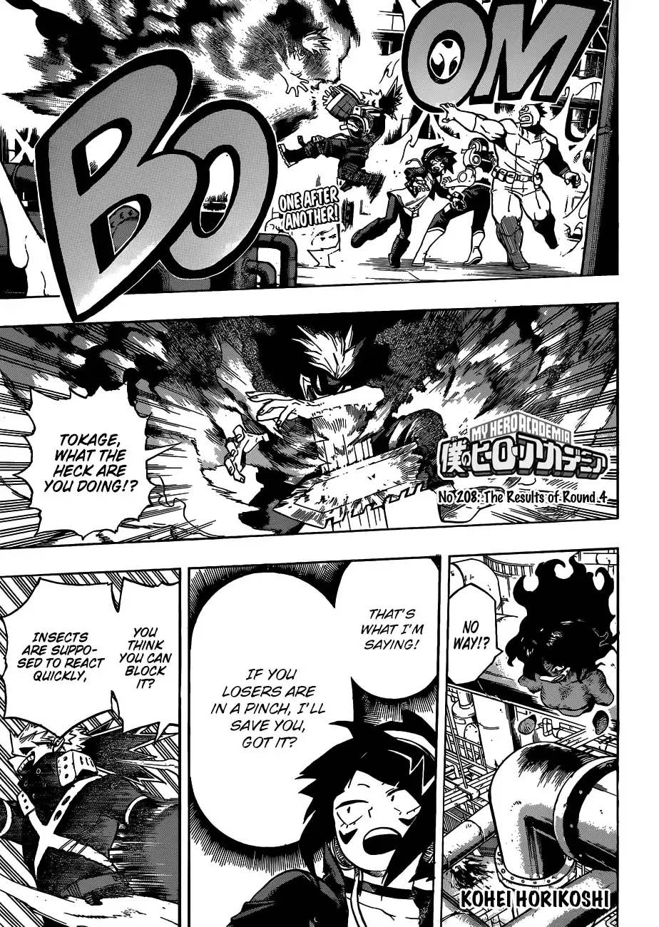 Read Boku no Hero Academia Chapter 208 - The Results of Round 4 Online