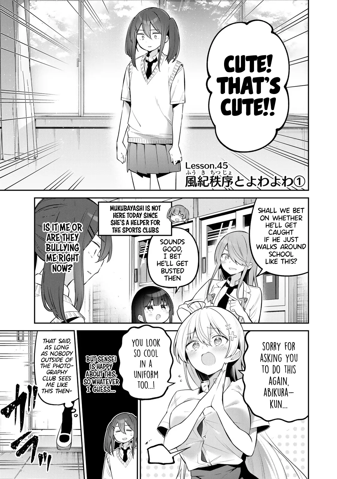 Read Yowa Yowa Sensei Chapter 45 - Public Morals & Yowayowa Online