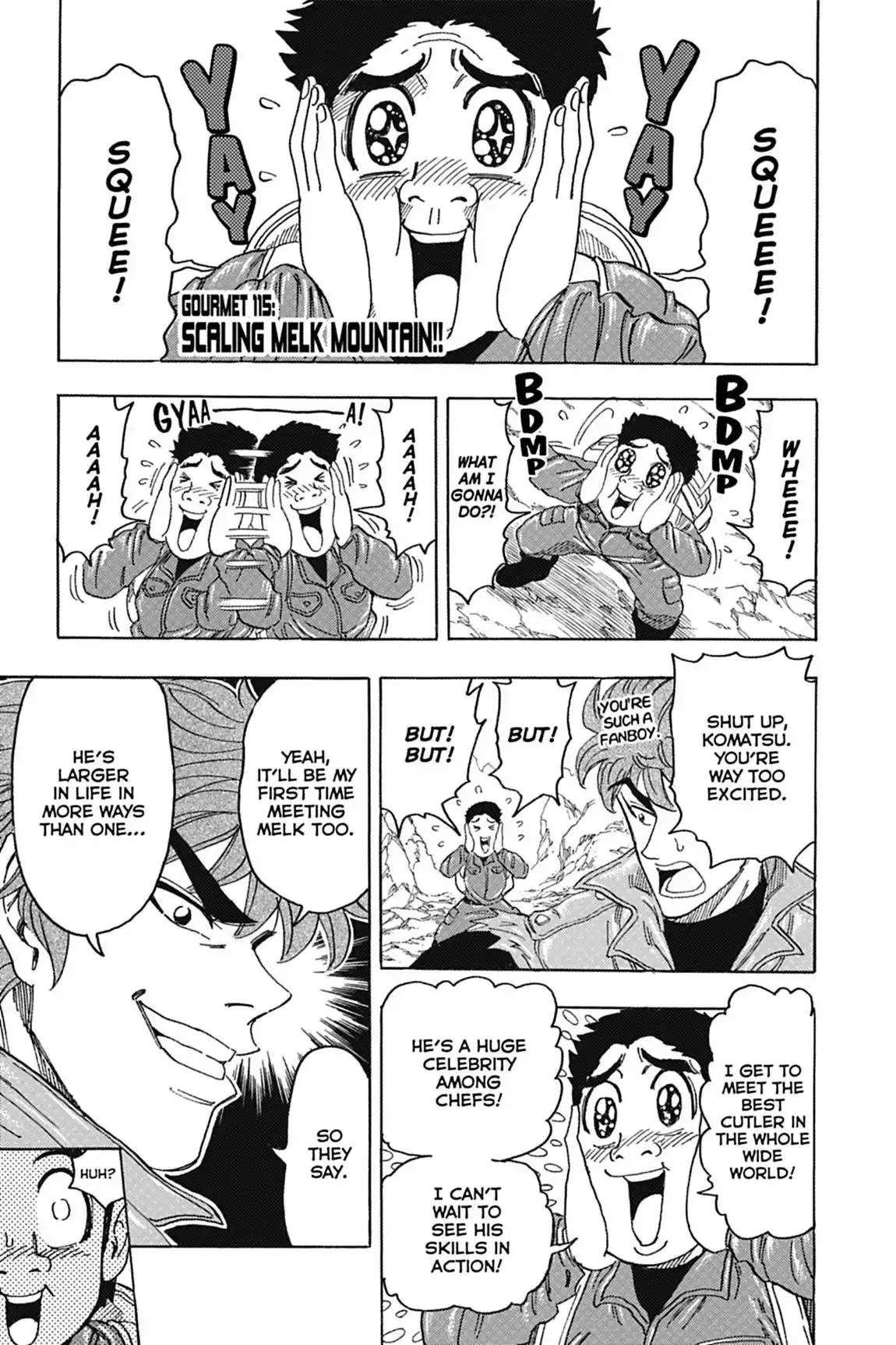 Read Toriko Chapter 115 - Vol.13 Gourmet 115: Scaling Melk Mountain!! Online