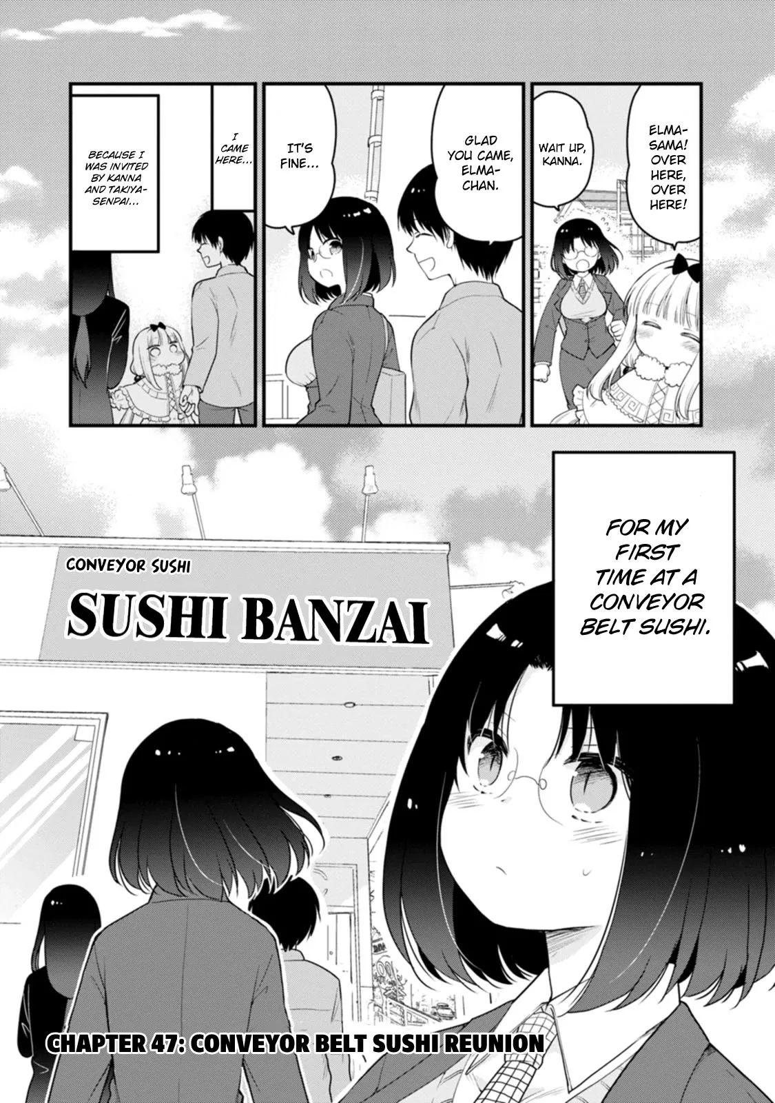 Read Kobayashi-san chi no Maid Dragon: Elma OL Nikki Chapter 47 - Conveyor Belt Sushi Reunion Online