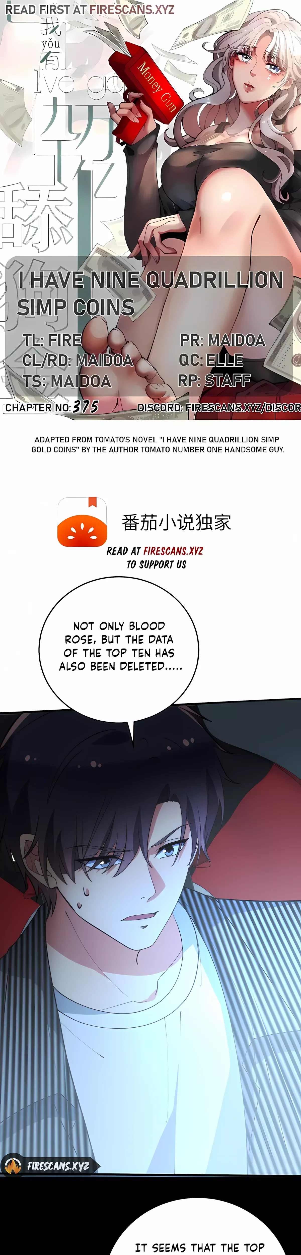 Read I Have Nine Quadrillion Simp Gold Coins Chapter 375 Online