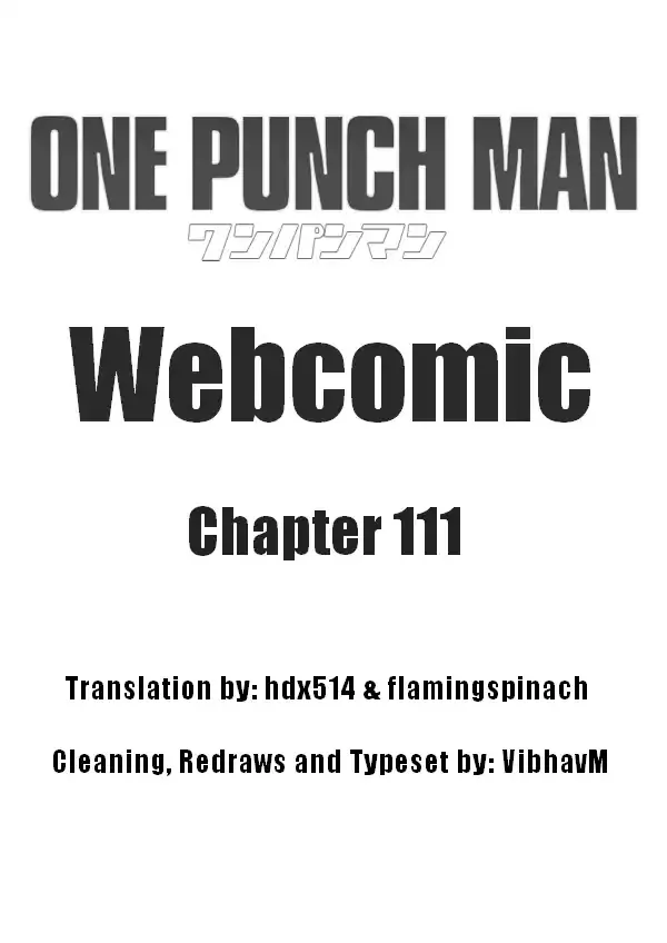 Read Onepunch-Man (ONE) Chapter 111 Online