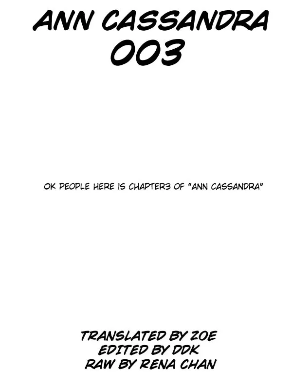 Read Ann Cassandra Chapter 3 - To Be or Not to Be Online