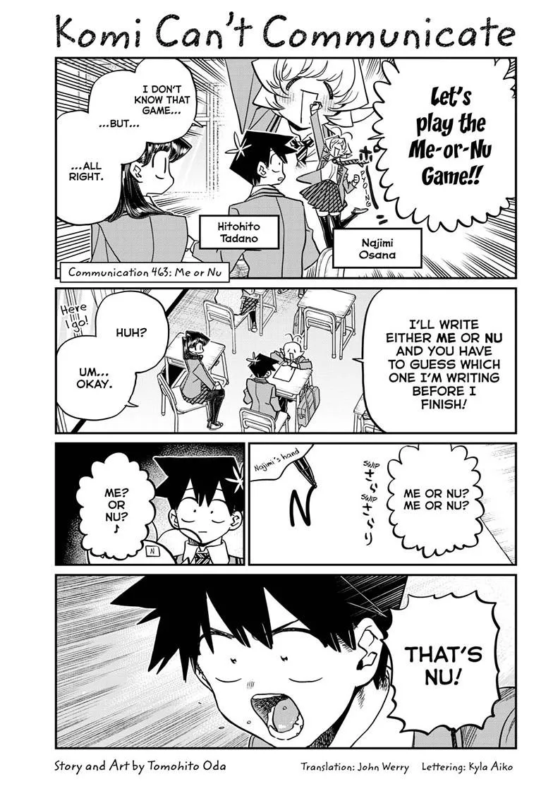 Read Komi-san wa Komyushou Desu Chapter 463 Online