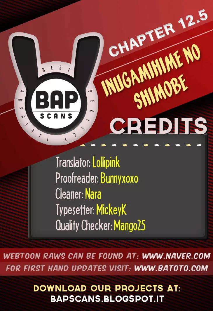 Read Inugami-hime no Shimobe Chapter 12.5 - (Extra) Online