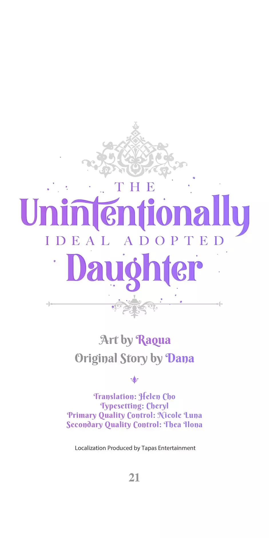 Read The Unintentionally Ideal Adopted Daughter Chapter 21 Online