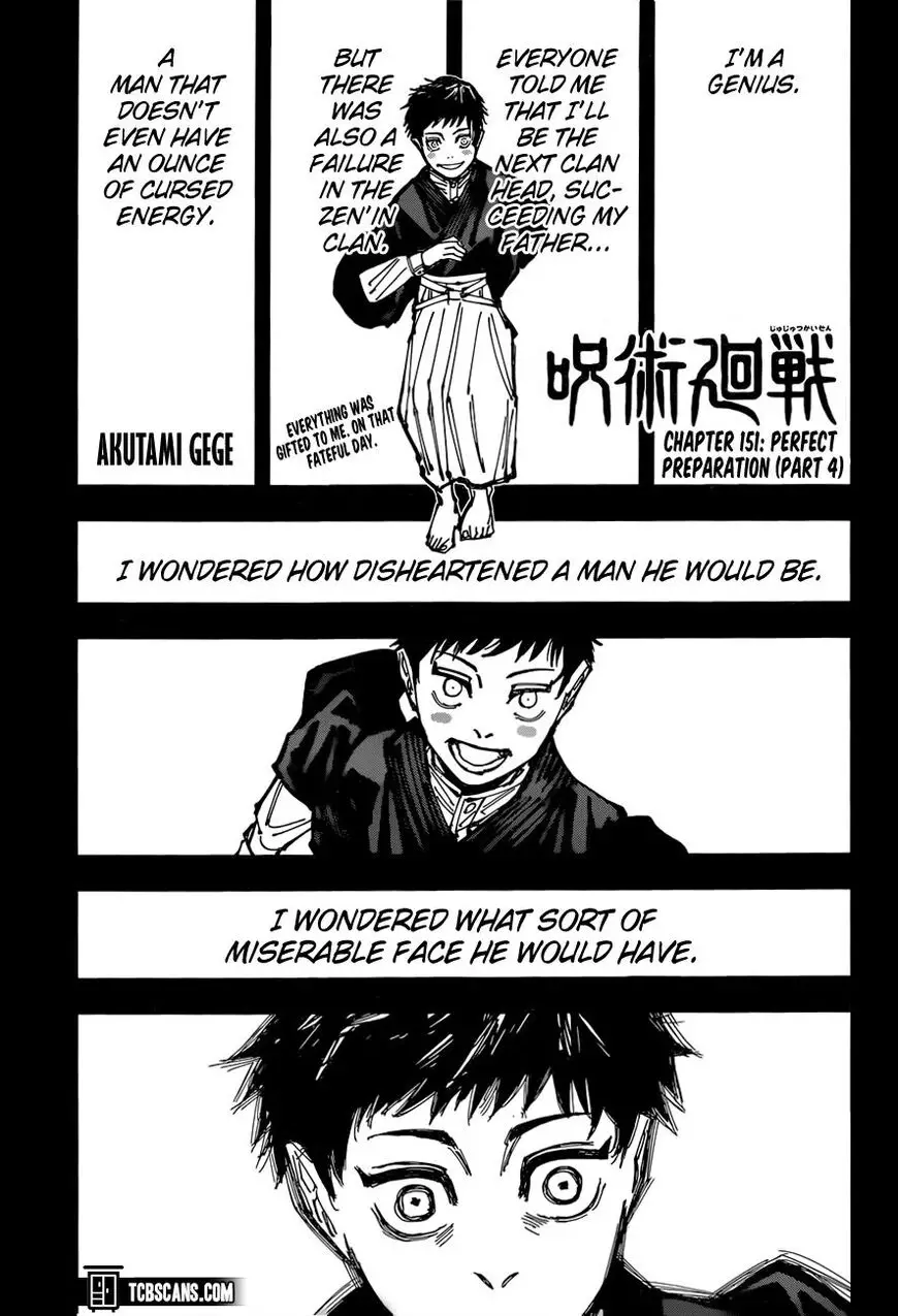 Read Jujutsu Kaisen Chapter 151 Online