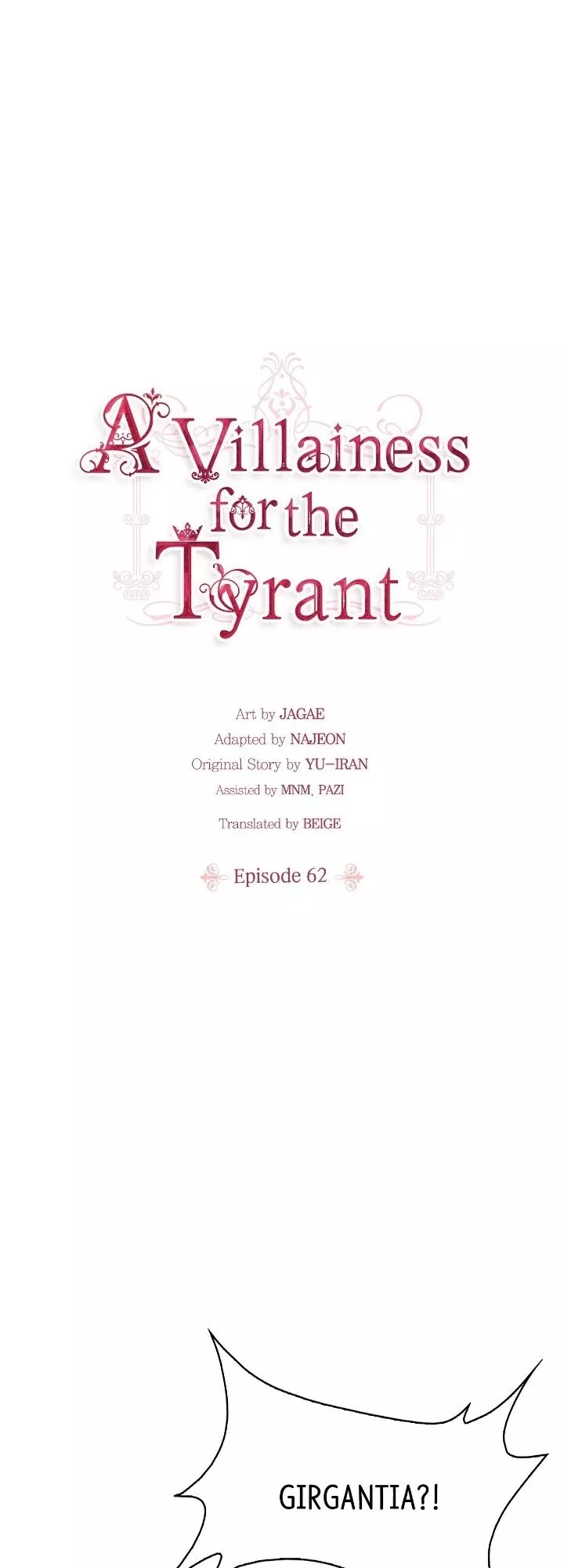 Read A Villainess for the Tyrant Chapter 62 Online