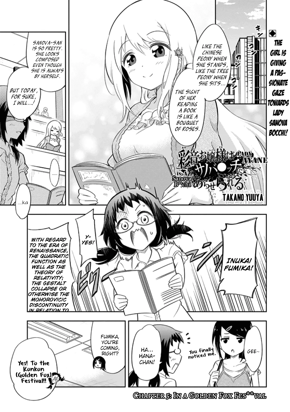 Read Ayane Oujou-sama wa Sanova B**ch ni Araserareru Chapter 5 - In a Golden Fox Fes**val Online