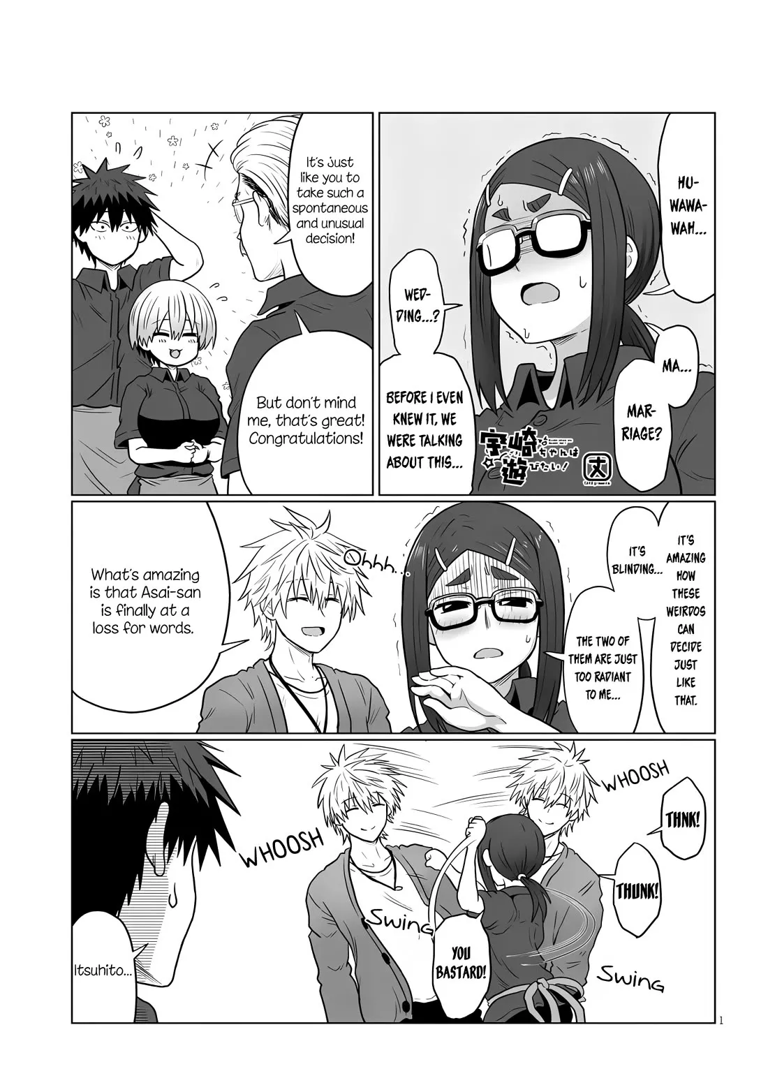 Read Uzaki-chan wa Asobitai! Chapter 121 - Kouhai and a Disgruntled Man Online