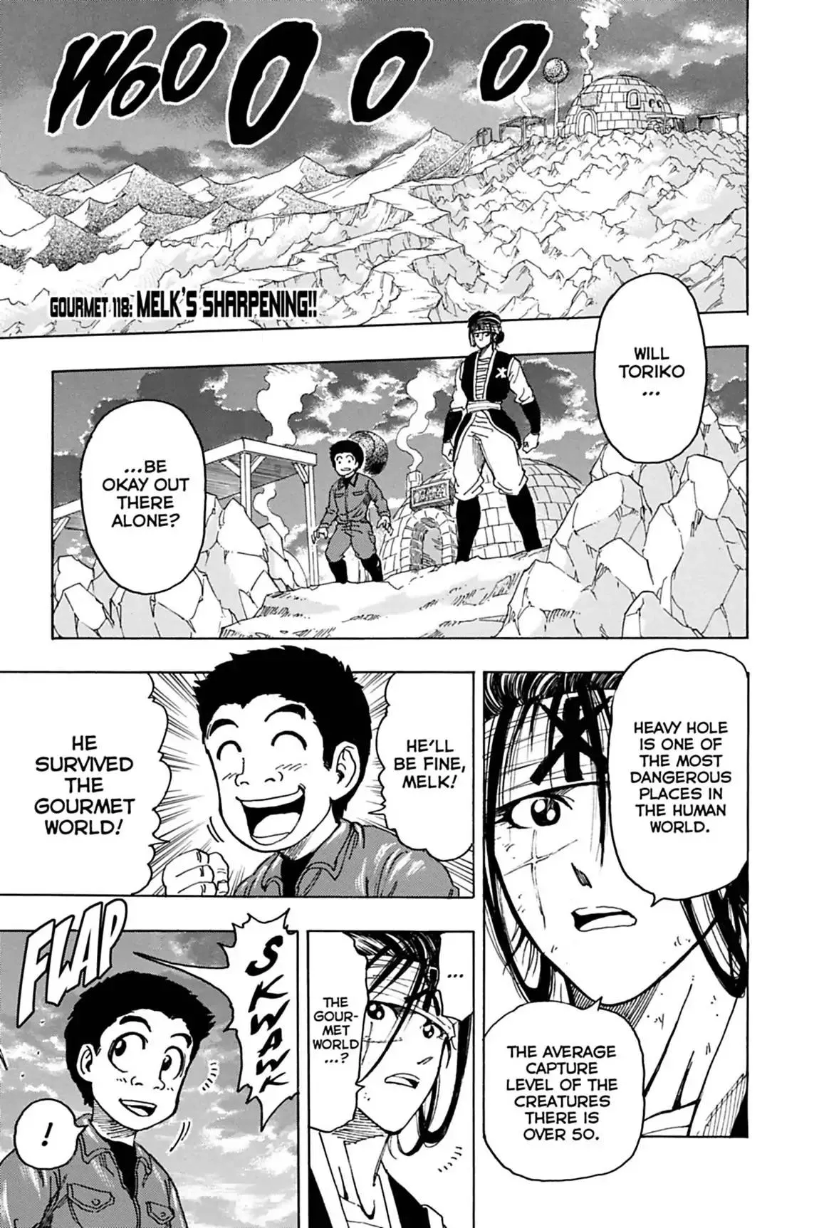 Read Toriko Chapter 118 - Vol.14 Gourmet 118: Melk's Sharpening!! Online