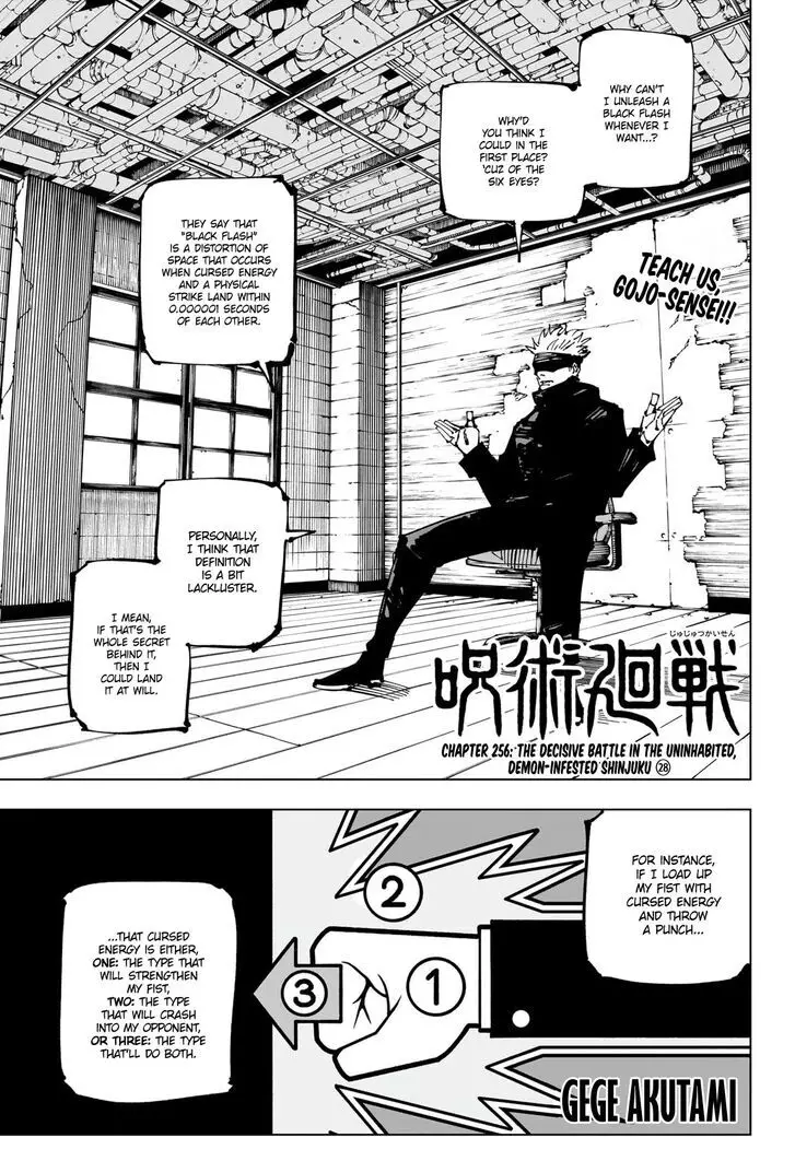 Read Jujutsu Kaisen Chapter 256 Online