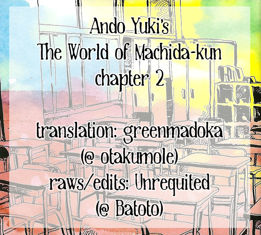 Read Machida-kun no Sekai Chapter 2 - A Troubled Wound Online