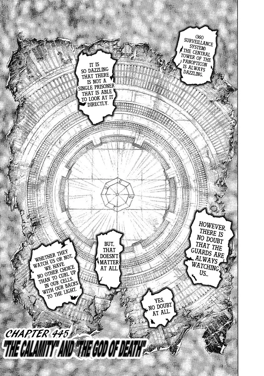 Read Usogui Chapter 445 - "The Calamity" And "The God Of Death" Online