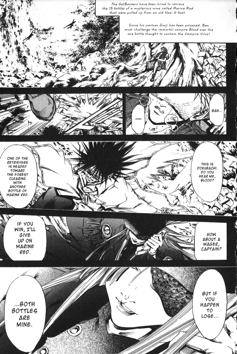 Read Get Backers Chapter 158 - Act IX: Marine Red (8): Battle for the Bottle Online