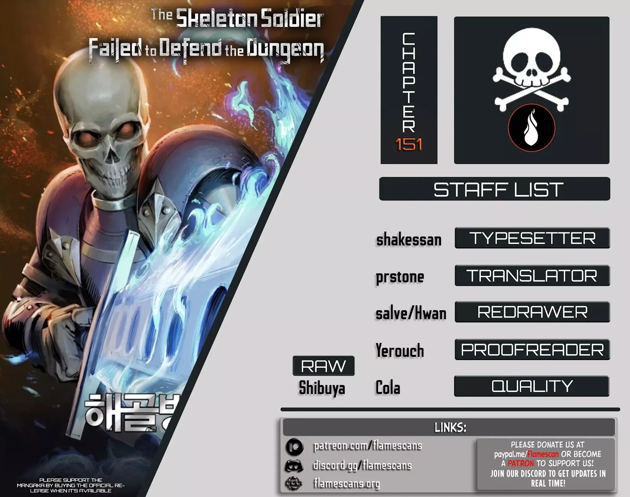 Read Skeleton Soldier Couldn’t Protect the Dungeon Chapter 151 Online