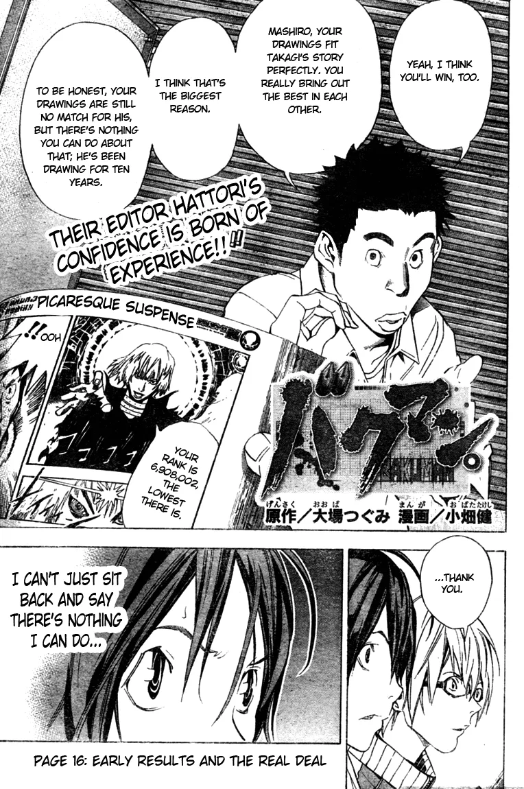 Read Bakuman Chapter 16 - Early results and the real deal Online