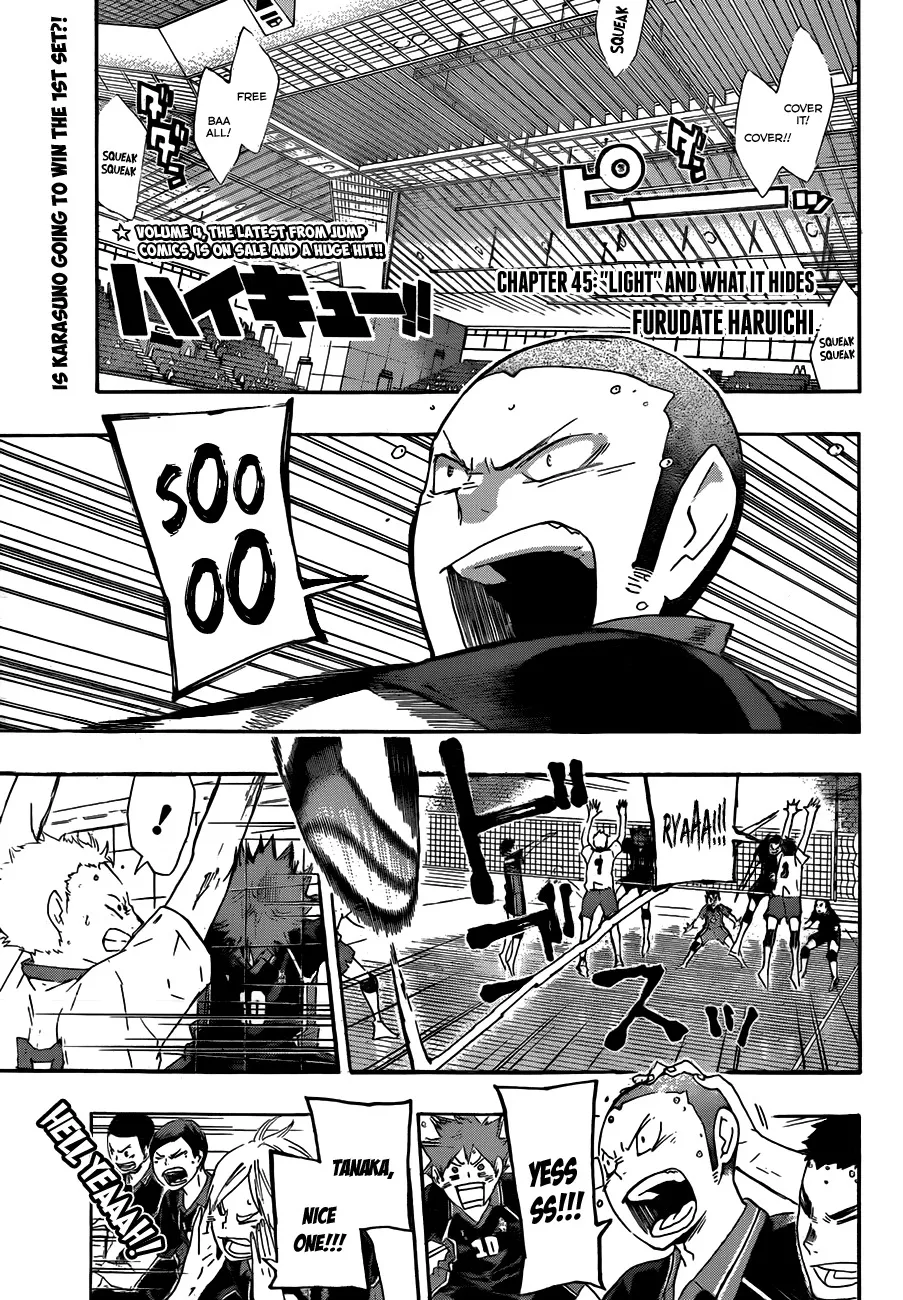 Read Haikyu!! Chapter 45 - "Light" and What It Hides Online