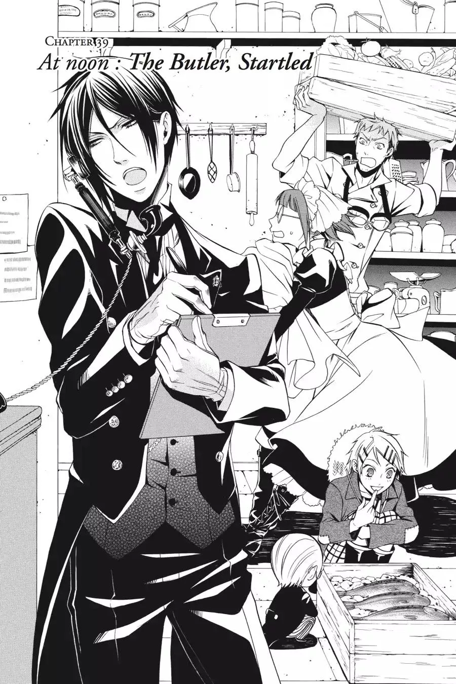 Read Kuroshitsuji Chapter 39 - At noon: The Butler, Startled Online