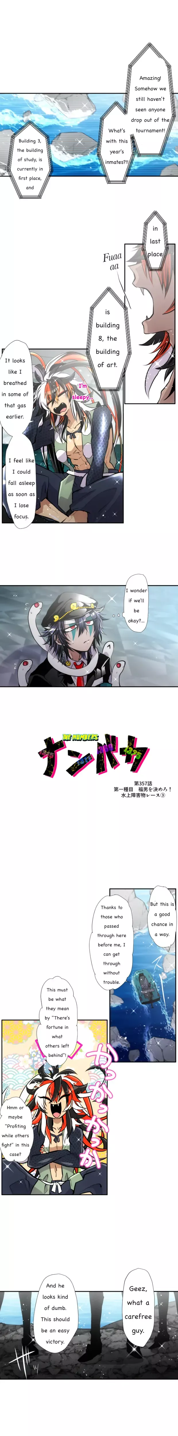 Read Nanbaka Chapter 357 - Event 1 Let's Decide Who's Lucky! Obstacle Race on the Water 3 Online