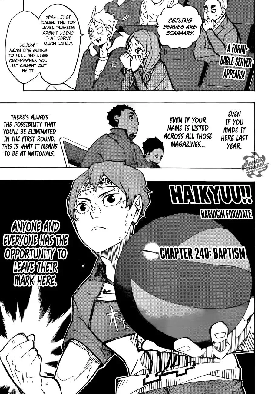 Read Haikyu!! Chapter 240 - Baptism Online